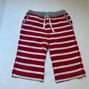 Mini Boden Red & White Stripe Shorts Baggies
